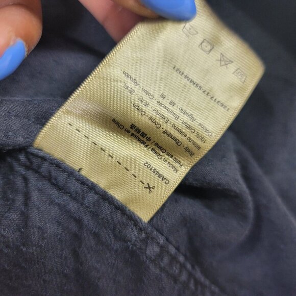 Scotch & Soda Amsterdam Couture Navy Textured Button-Down Men's Shirt | Size S - Picture 3 of 7